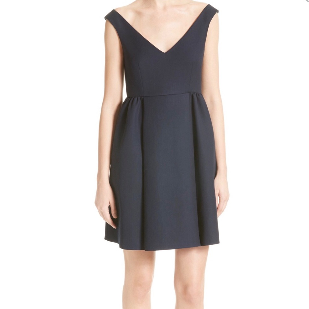RED Valentino Fit & Flare Navy Dress with Pockets Women’s Size 6 - Picture 6 of 12